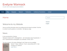 Tablet Screenshot of evelyne-wannack.ch